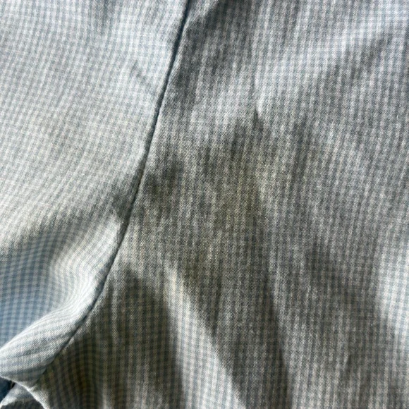 Petit Ami 6 month  blue gingham romper with Peter Pan collared shirt - Picture 8 of 8